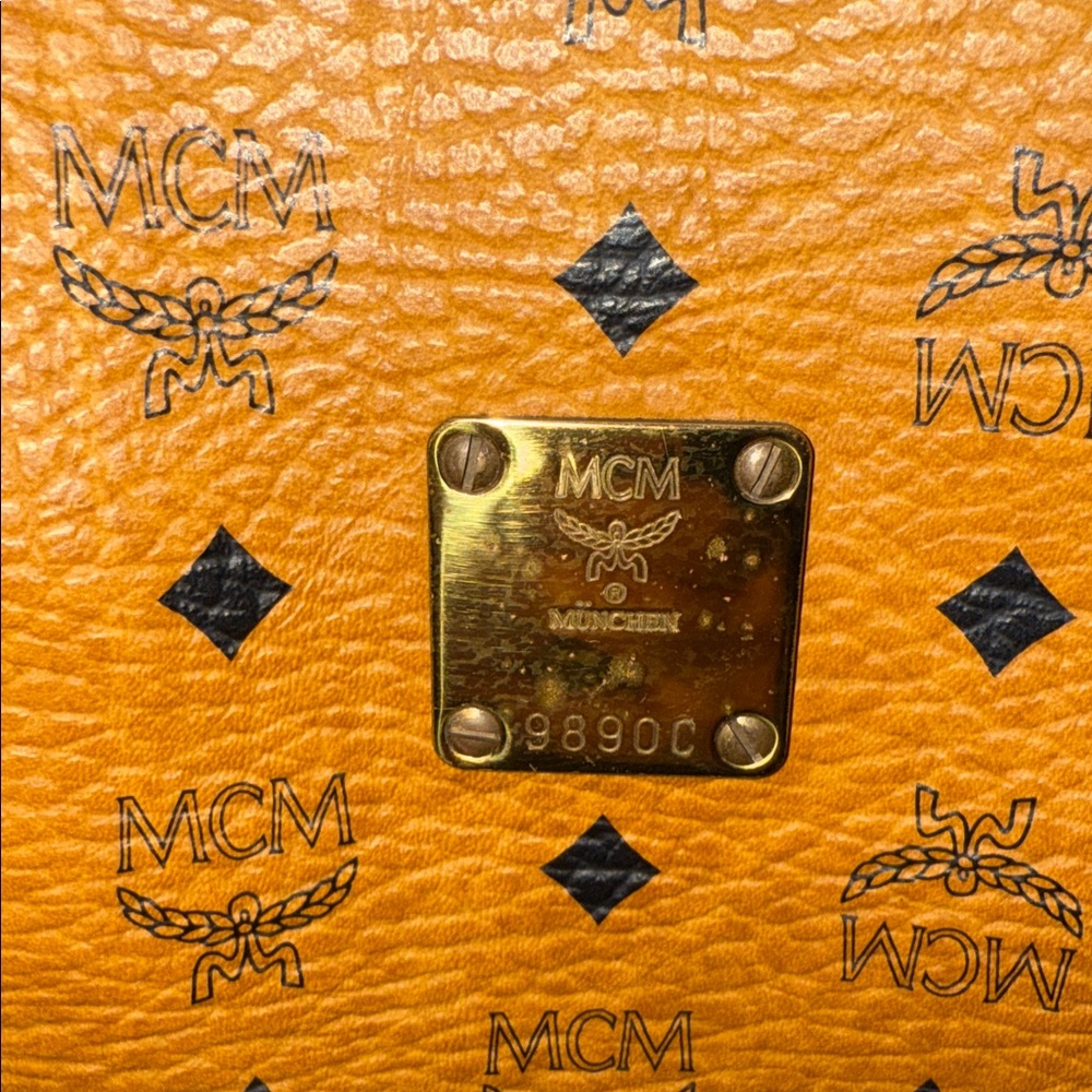 MCM Tan Monogram Travel Bag - Picture 3 of 11